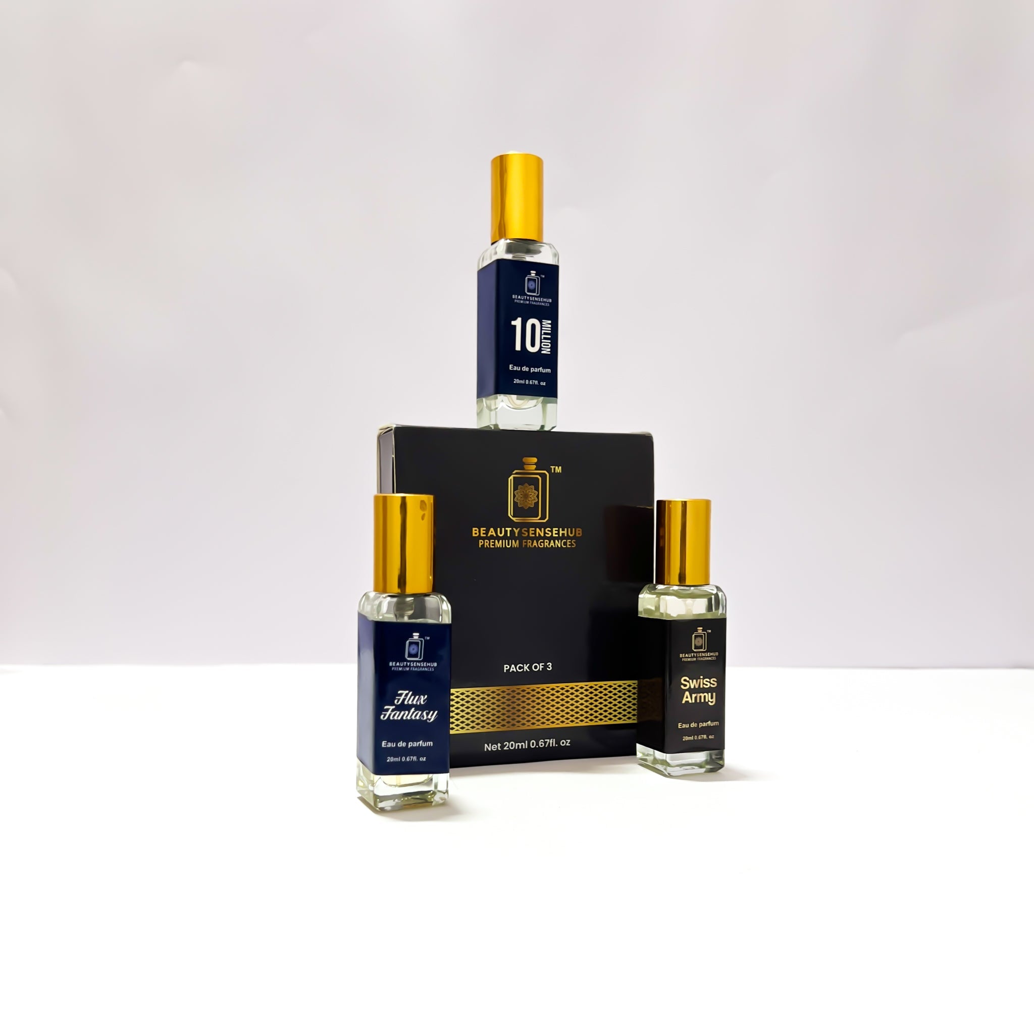Perfume Combo, Long Lasting, Elegant perfume, Fruity, Arabic and French Blend, Gift Set for Men & Women, Combo Pack (3 x 20 ML)
