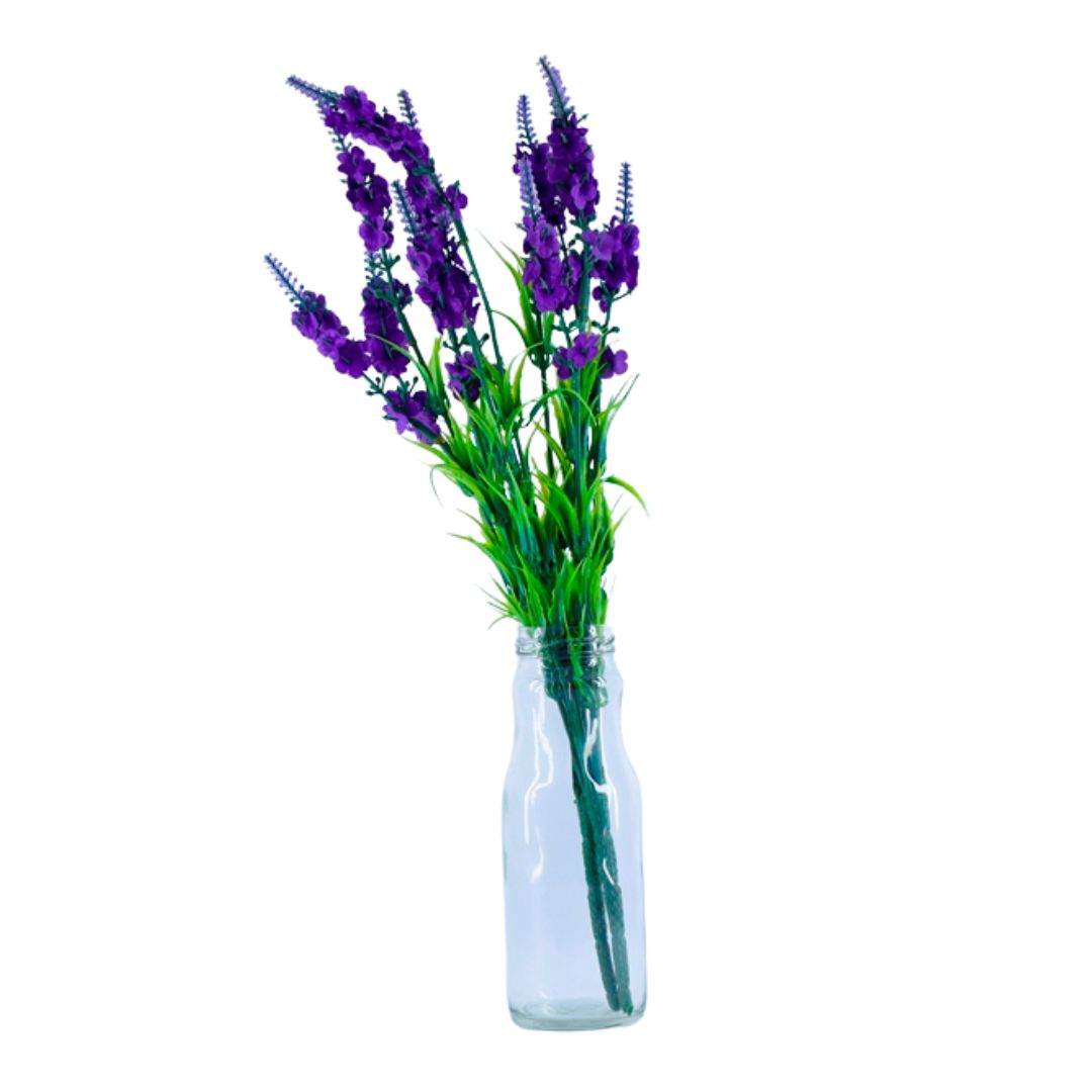 Qucciberry Artificial Spring Advent Lavender Flowers - Violet, Decorative Piece for Weddings, Table & Home D����cor, Stylish and Long-Lasting, Unisex