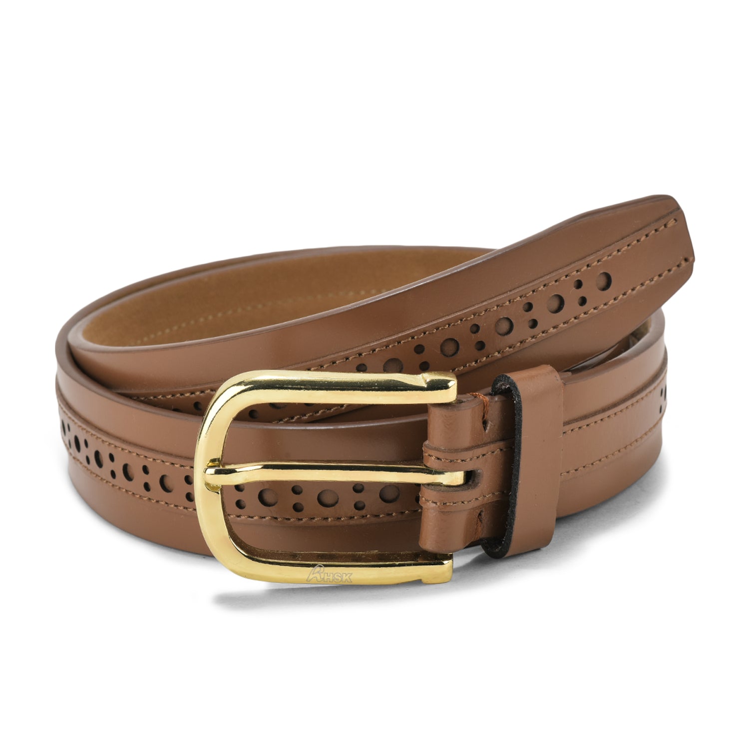 Men��������s Leather Belt with Metallic Buckle, Elegant Leather Design, Perfect for Daily Wear and Special Occasions