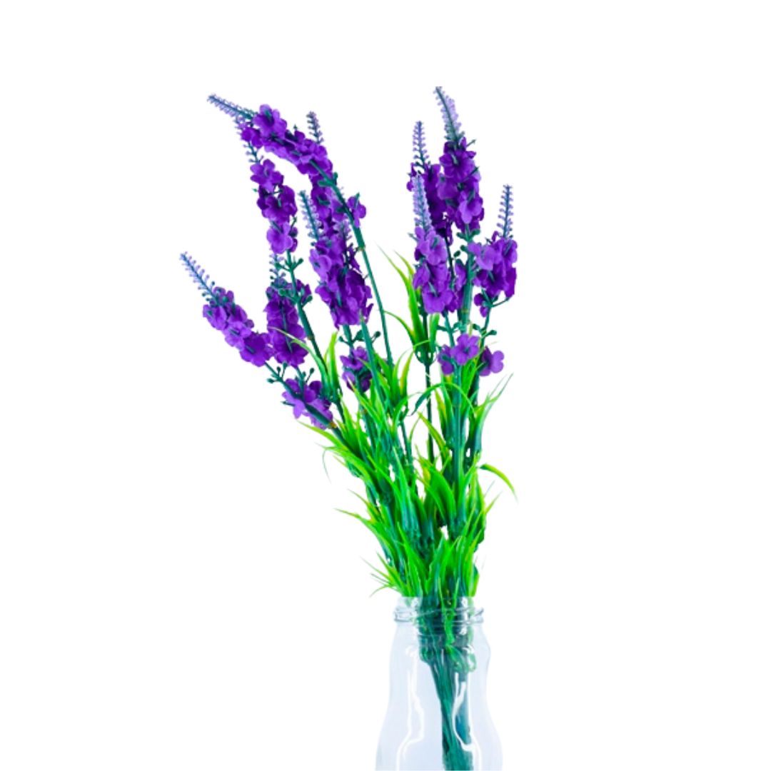Qucciberry Artificial Spring Advent Lavender Flowers - Violet, Decorative Piece for Weddings, Table & Home D����cor, Stylish and Long-Lasting, Unisex