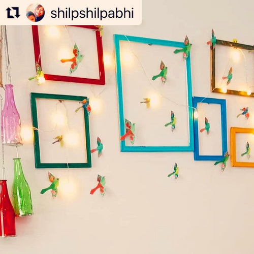 Birds Gift D����cor, Lightweight, Decorative Accent, Party D����cor, Ideal for Celebrations, Enhances Lighting Ambiance (Set of 24)