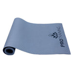 ProTraining Yoga Mat for Fitness, Exercise or Meditation, Stretching Mat for Everyday Use, Non-Slip Yoga Mat, Workout Mat for Men & Women (Grey - 6 mm)
