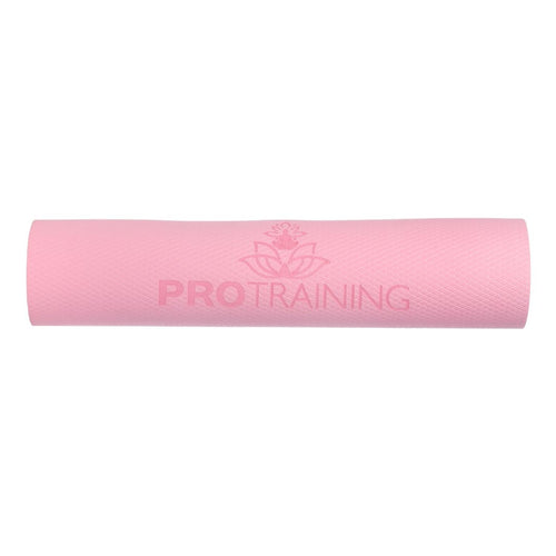 ProTraining Yoga Mat for Fitness, Workout and Meditation, Comfortable Stretching Mat for Daily Use, Anti-Slip and Lightweight Yoga Mat for Men & Women (Pink - 6 mm)