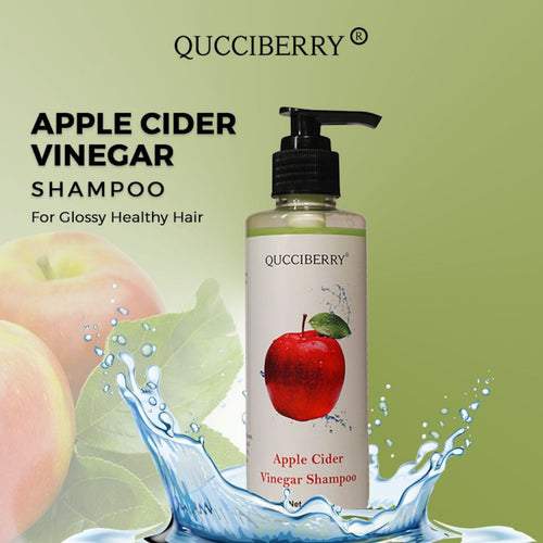 Qucciberry Apple Cider Vinegar Shampoo �������� Natural Scalp Detox, Restores Hair Gloss, Free of Sulphates & Parabens, Pure Apple Cider Vinegar