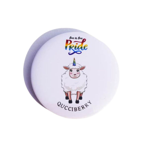 Ally Badge �������� Bold Colors, Round Shape, Rust-Free Pin, Glossy Finish, Easy to Attach to Apparel and Bags, Love Is Love Collection