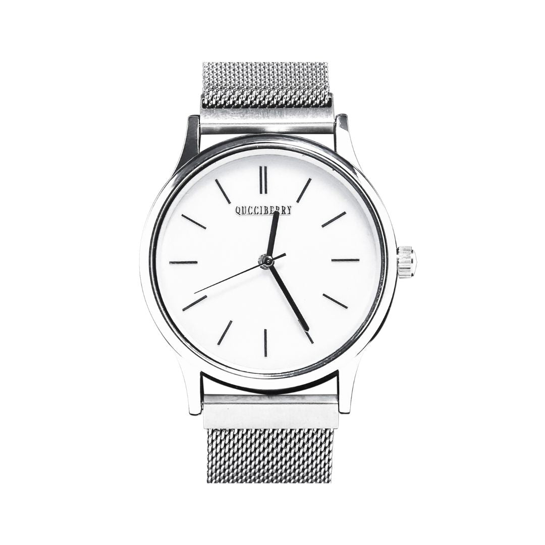 Silver Watch �������� Classic Analog Design, Steel Strap, Perfect for Weddings or Casual Wear, Silver