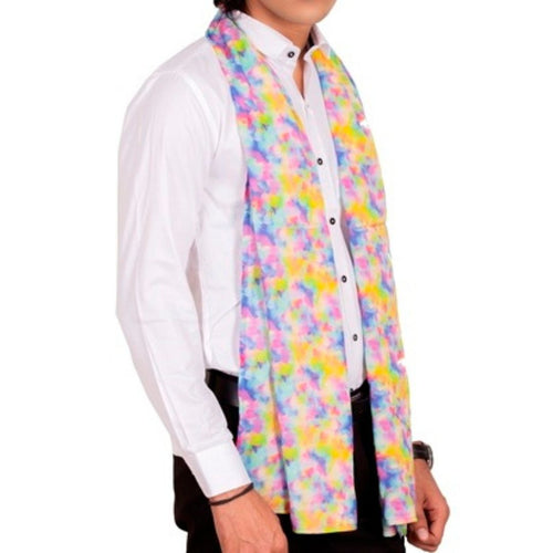 Rainbow Print Scarf �������� Soft Viscose Fabric, Unisex, Stylish and Lightweight, Perfect for Summer and Casual Wear