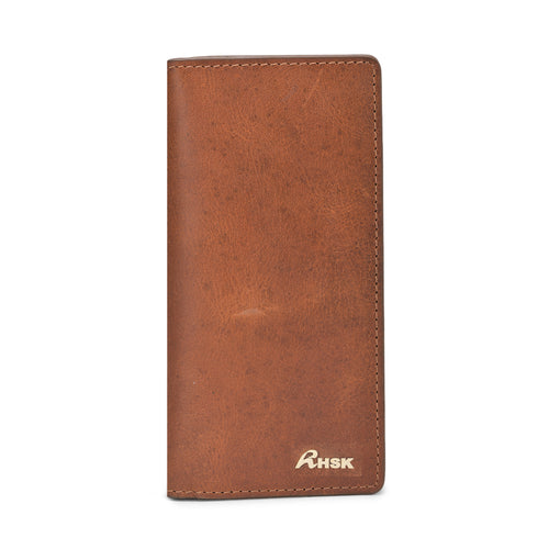 Versatile Grain Leather Wallet, Elegant Tan Brown Leather, Sleek Design, Perfect for Men��������s Daily Essentials (Tan Brown)