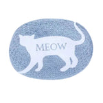 Qucciberry Cotton Suit Door Mat �������� Meow Print, High-Quality Cotton, Super-Soft, Absorbent, Durable, Washable , Perfect for Bathroom or Living Room