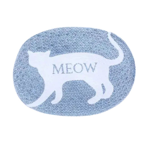 Qucciberry Cotton Suit Door Mat �������� Meow Print, High-Quality Cotton, Super-Soft, Absorbent, Durable, Washable , Perfect for Bathroom or Living Room