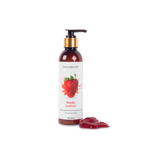Strawberry Body Lotion, 200 ML �������� Hydrating, Nourishing, and Moisturizing for Soft, Smooth, and Healthy Skin, Suitable for All Skin Types, Daily Use, Unisex, Perfect for Year-Round Care