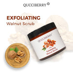 Qucciberry Coffee Scrub �������� Exfoliates Dead Skin, Restores Natural Glow, Prevents Cellulitis, Nourishes Skin, Made with Walnut Extract & Coffee Beans