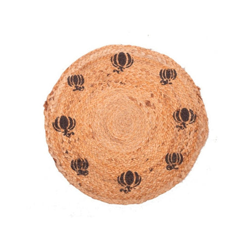 Qucciberry Jute Table Top, Braided Round Placemat, Stylish Home & Garden D����cor, Unisex Gift