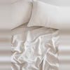 Luxe Linen Bedsheet Set, Natural Belgian Flax Linen, Prewashed for Supreme Softness, Includes King Bedsheet and 2 Pillowcases, Breathable for All Seasons, Luxury Bedding Set