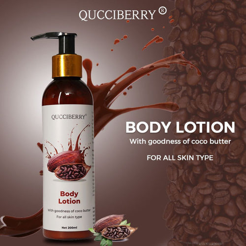 Cocoa Butter Body Lotion �������� Hydrating, Nourishing, and Moisturizing for Soft, Smooth, and Healthy Skin, Suitable for All Skin Types, Daily Use, Unisex, Perfect for Year-Round Care, 200 ML