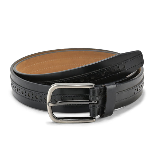 Men��������s Leather Belt with Metallic Buckle, Durable Leather, Modern Design, Ideal for Casual and Formal Settings