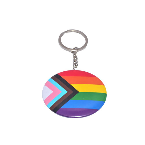 LGBTQ+ Flag Keychain �������� Bold Colors, Durable PVC Material, Heat-Safe, BPA-Free,  Lightweight, Celebrate Diversity