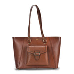 Valentina Croc Leather Handbag, Premium Brown Leather, Stylish and Durable, Ideal for Evening Wear and Casual Events (Brown)