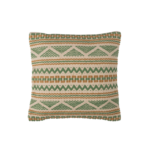 Spring Fling Cotton Cushion Cover with Zipper Closure | 18X18 inch Soft Cushion Cover for Sofa or Bed