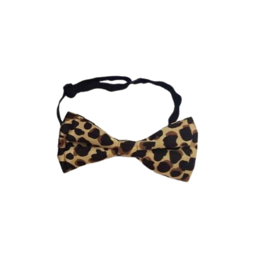 Satan Leopard Print Bow-Tie �������� Bold Animal Print, Pre-Tied Design, Adjustable for All Genders