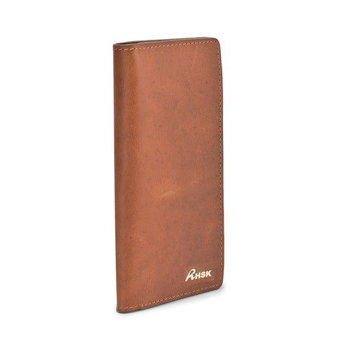 Versatile Grain Leather Wallet, Elegant Tan Brown Leather, Sleek Design, Perfect for Men��������s Daily Essentials (Tan Brown)