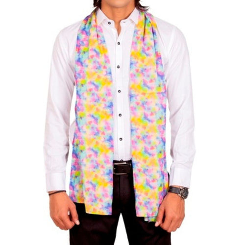 Rainbow Print Scarf �������� Soft Viscose Fabric, Unisex, Stylish and Lightweight, Perfect for Summer and Casual Wear