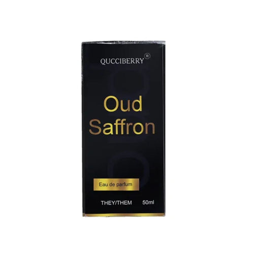 Oud Saffron Eau De Parfum, 50 ML �������� Premium Luxury Fragrance, Long-Lasting, Amber Musky Woody Scent, Perfect for Day & Night, Unisex, Oud & Sandalwood Notes, Ideal for Special Occasions