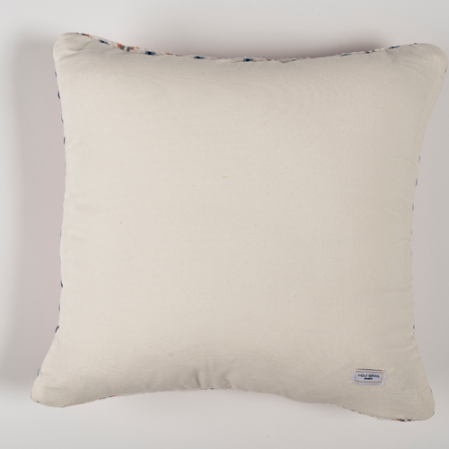 Sapphire Cotton Cushion Cover with Zipper Closure | Handwoven Cushion Cover for Sofa or Bed