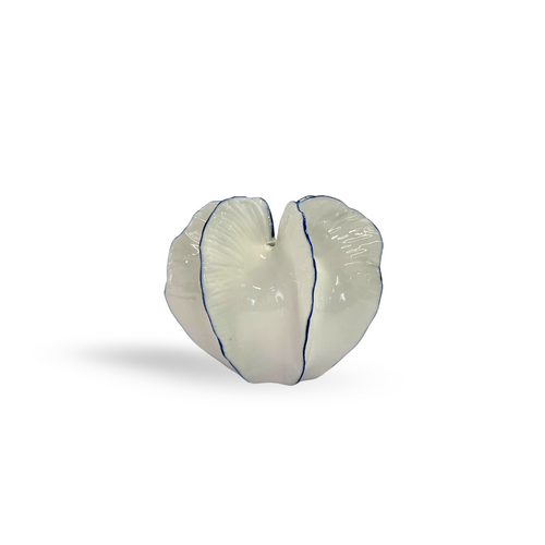 Starlight Vase with Bright White Finish | Star Fruit Shaped Vase for Modern Home Decor