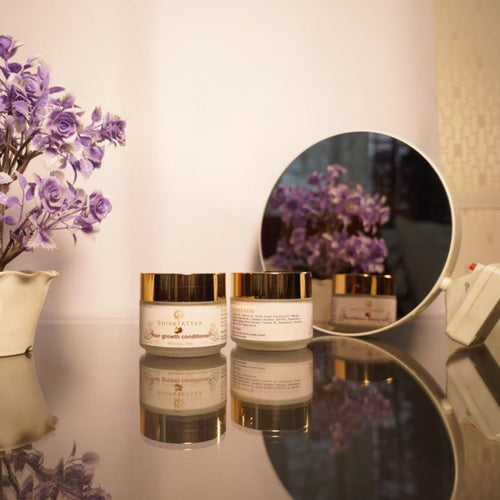 Shivatattava Hair Growth Conditioner, Shea Butter & Almond Oil-Infused Natural Conditioner for Nourishment, Strengthening Conditioner for Thin Hair, Ideal for Hair Care & Growth