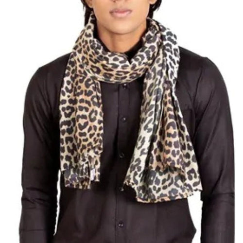 Leopard Print Scarf �������� Satin Fabric, Unisex, Stylish and Lightweight, Perfect for Any Occasion