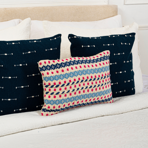 Trellis Cotton Cushion Cover | Handwoven Cushion Cover for Sofa or Bed