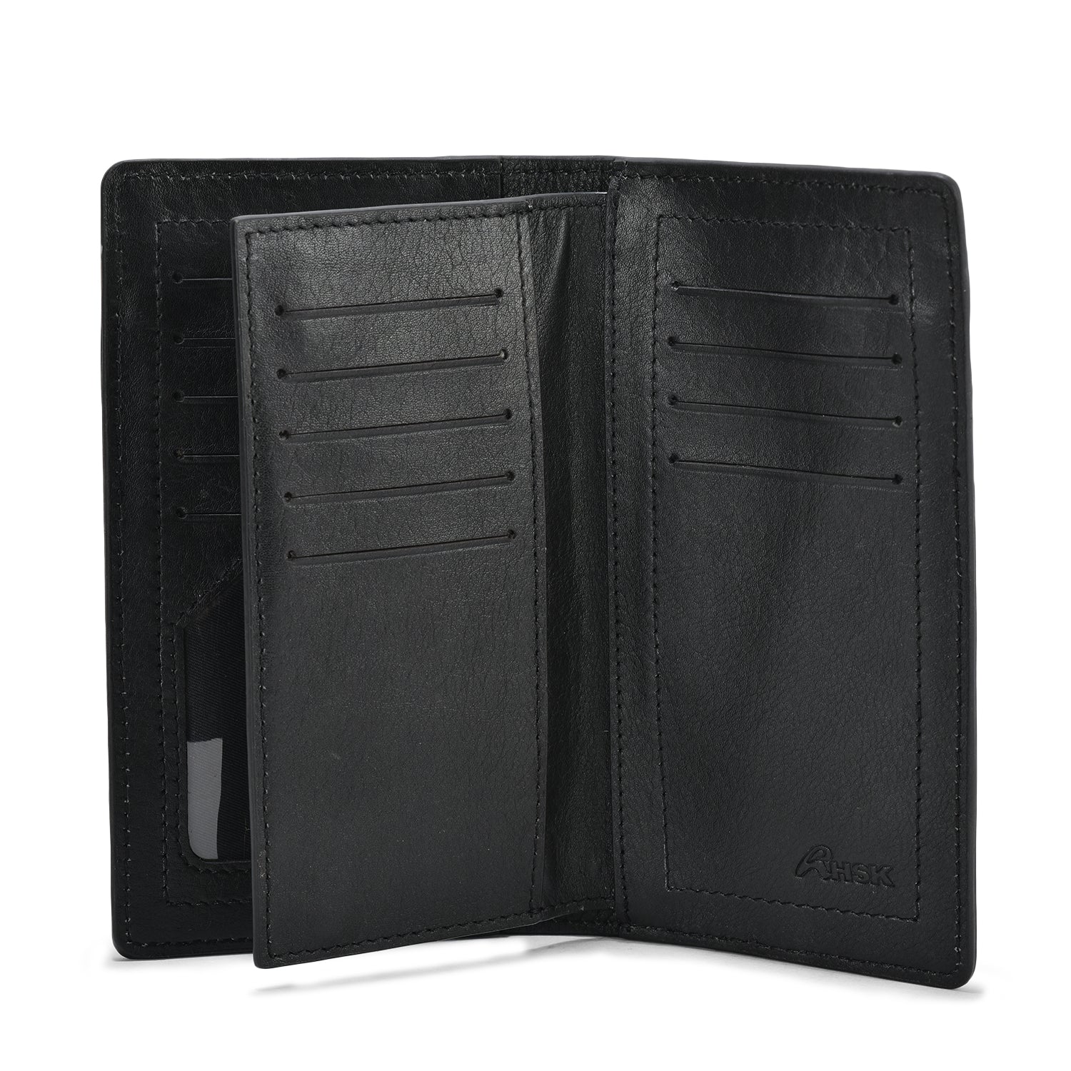 Paradise Grain Leather Wallet, Premium Black Leather, Practical and Stylish, Ideal for Everyday Use (Black)