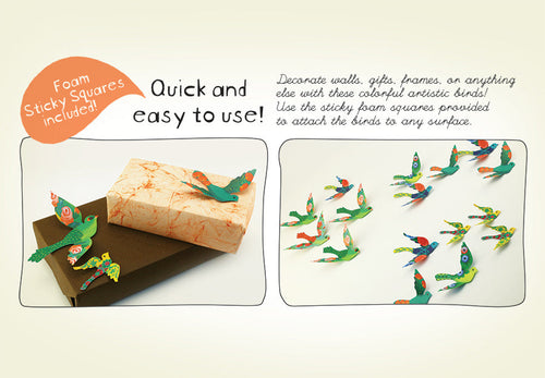 Birds Gift D����cor, Lightweight, Decorative Accent, Party D����cor, Ideal for Celebrations, Enhances Lighting Ambiance (Set of 24)