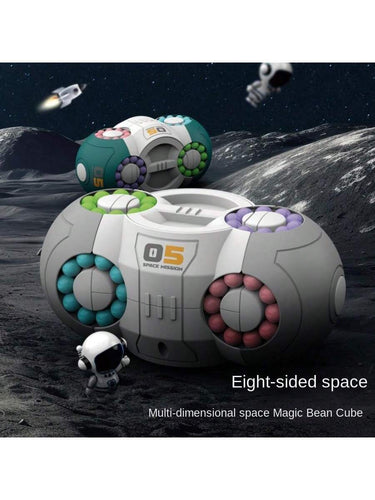 UFO Design Eight-Sided Rotating Magic Bean Fingertip Toy