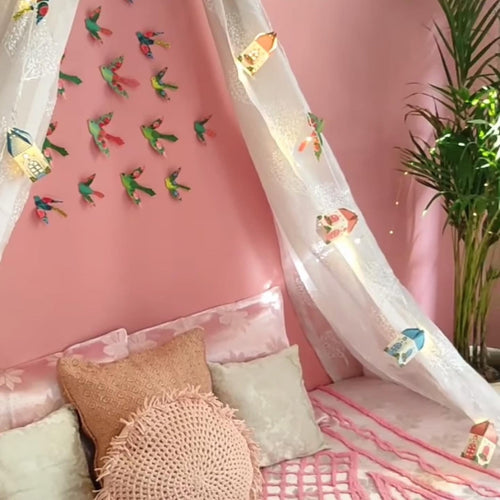Birds Gift D����cor, Lightweight, Decorative Accent, Party D����cor, Ideal for Celebrations, Enhances Lighting Ambiance (Set of 24)