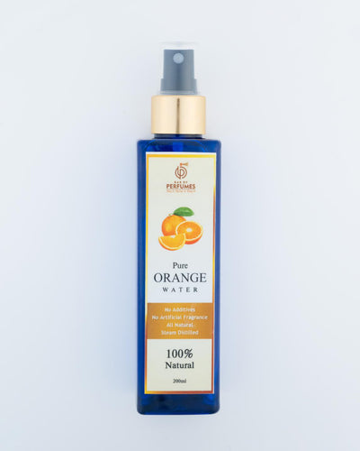 Pure Orange Water I Steam Distilled I Naturally Perfumed I Skin Toner I 200 ML Spray