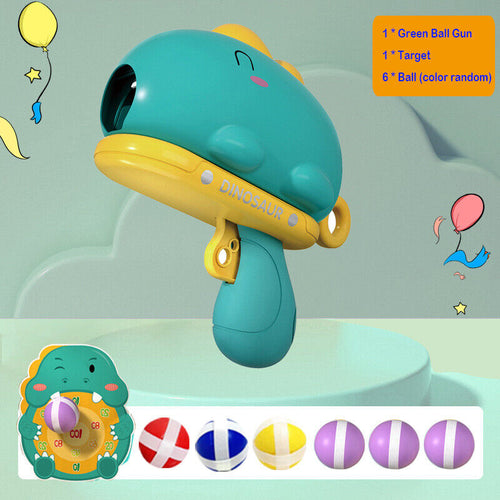Dino Ball Gun Target Game Toy for Kids