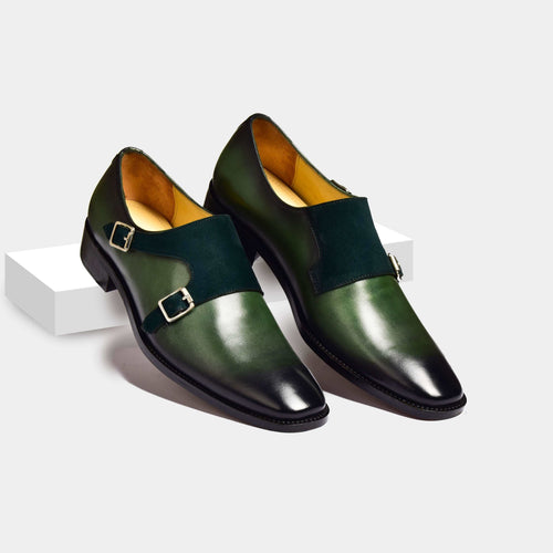 Chris Parker Leather Monk Straps